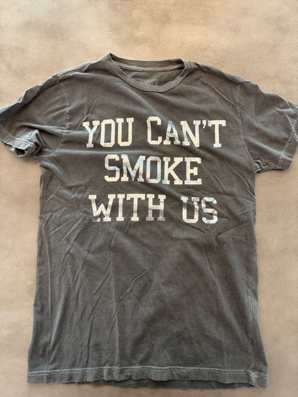 😎 You Can't Smoke With Us Graphic Tee - Charcoal